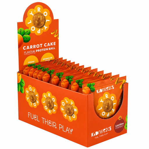 [16992] [15% OFF] Kidnetics High Protein Ball - Carrot Cake X 12 X 20g