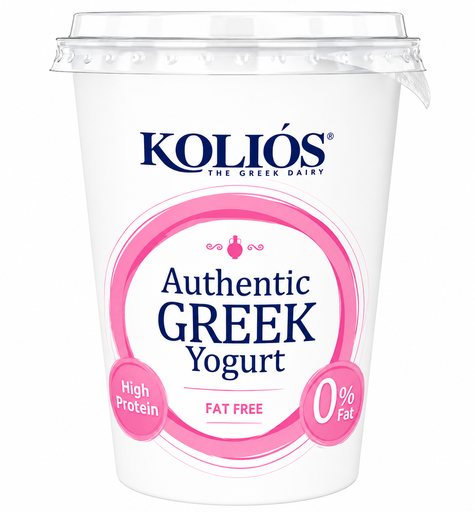 [17003] Kolios High Protein Greek Yoghurt - Natural Fat Free 500g