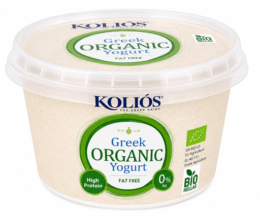 [17004] Kolios Organic High Protein Greek Yoghurt - Fat Free 500g
