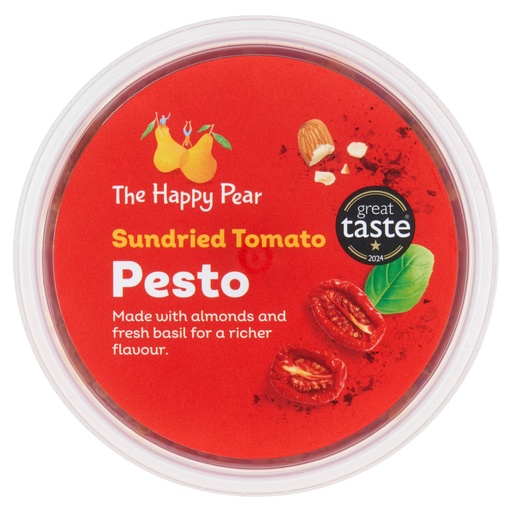 [17042] The Happy Pear Vegan Fresh Pesto - Sundried Tomato 135g