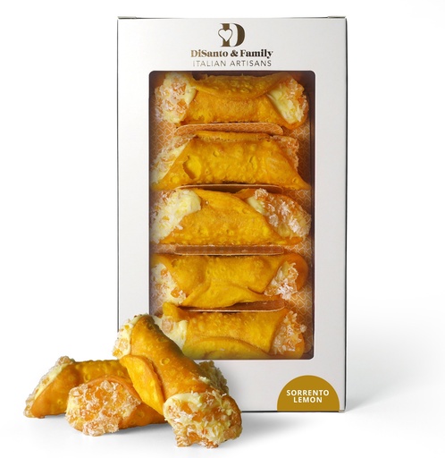 [17012] Di Santo Italian Pastries - Cannolo Sorrento Lemon X 6 X 200g