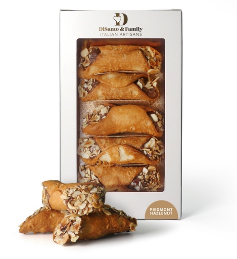 [17013] Di Santo Italian Pastries - Cannolo Piedmont Hazelnut X 6 X 200g