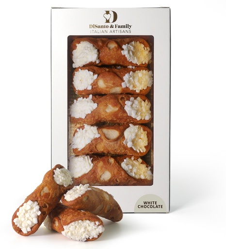 [17014] Di Santo Italian Pastries - Cannolo White Chocolate X 6 X 200g