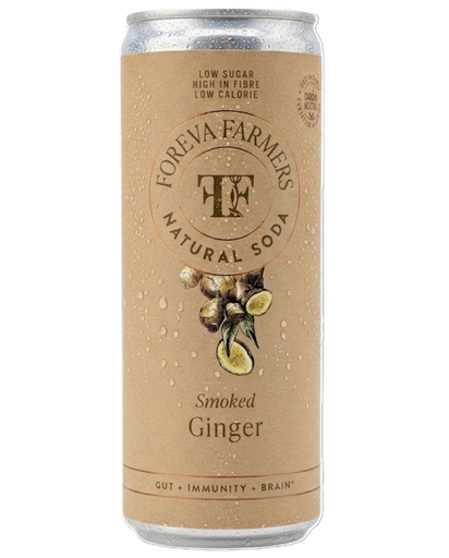 [17062] [30% OFF] Foreva Farmers Natural Soda - CAN Smoked Ginger X 12 X 250ml