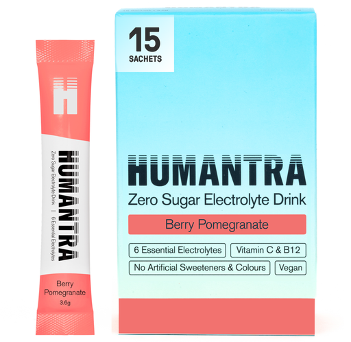 [17046] [15% OFF] Humantra Zero Sugar Electrolyte Powder - Berry Pomegranate X 15 X 3.6g