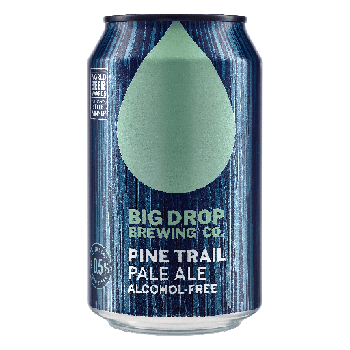 [17149] [10% OFF] Big Drop Brewing Co Alcohol Free Beer - CAN Pine Trail Pale Ale 0.5% ABV X 12 X 330ml