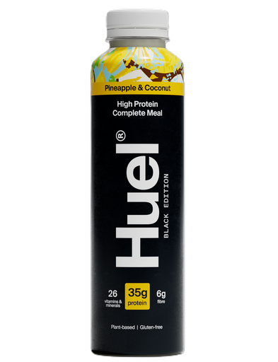 [17137] Huel Vegan RTD Drinks - BLACK EDITION Pineapple and Coconut X 8 X 500ml