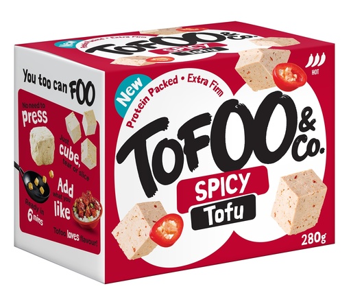 [17166] The Tofoo Co Tofu - Spicy 280g