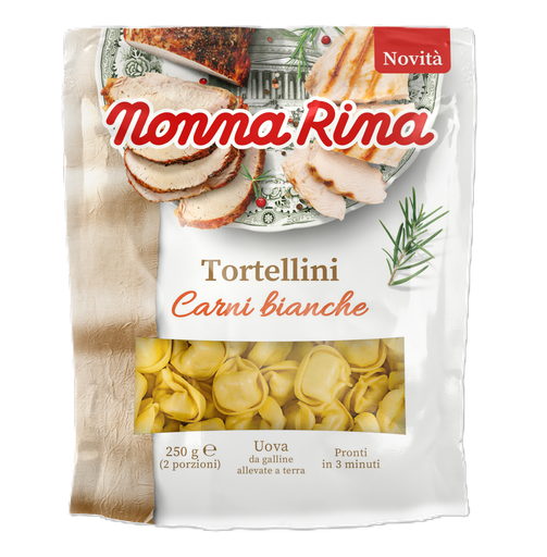 [17130] [50% OFF [CLEARANCE] (BBD 24/08) Nonna Rina Fresh Filled Pasta - Tortellini White Meat 250g