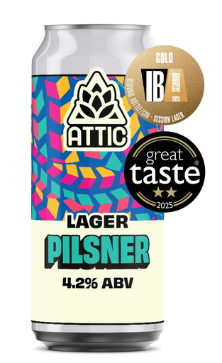 [17230] [10% OFF] Attic Beer - Pilsner Lager 4.2% ABV X 12 X 440ml