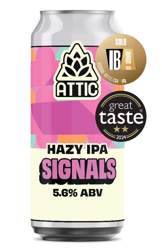 [17234] [10% OFF] Attic Beer - Signals Hazy IPA 5.6% ABV X 12 X 440ml