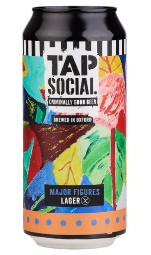 [17257] Tap Social Movement Beer - Major Figures Lager 4% ABV X 12 X 440ml