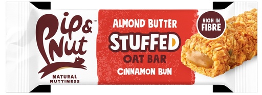 [17141] Pip and Nut Almond Butter Oat Bar - Stuffed Cinnamon Bun X 15 X 45g