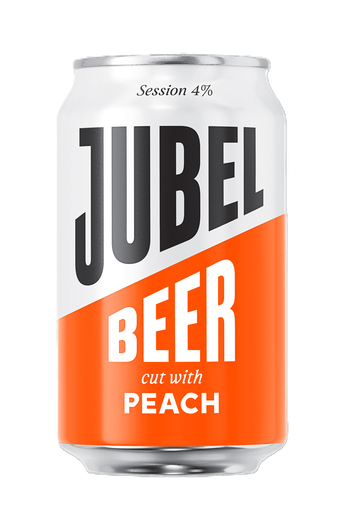 [17294] [10% OFF] Jubel Beer  - CAN Cut with Peach Session Lager 4% ABV X 12 X 330ml