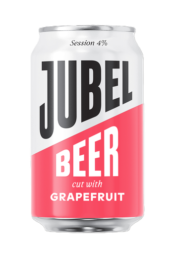 [17295] Jubel Beer  - CAN Cut with Grapefruit Session Lager 4% ABV X 12 X 330ml