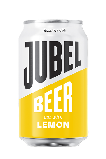 [17297] Jubel Beer  - CAN Cut with Lemon Session Lager 4% ABV X 12 X 330ml