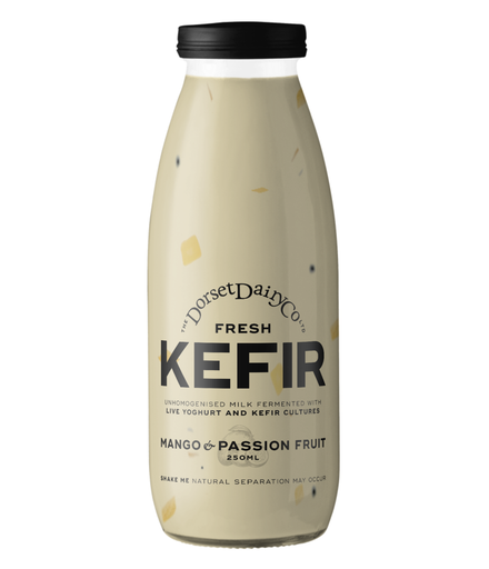 [17273] The Dorset Dairy Co Fresh Kefir - SMALL Mango and Passion Fruit 250ml