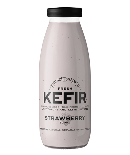 [17276] [20% OFF] [CLEARANCE] (BBD 11/08)  The Dorset Dairy Co Fresh Kefir - LARGE Strawberry 500ml
