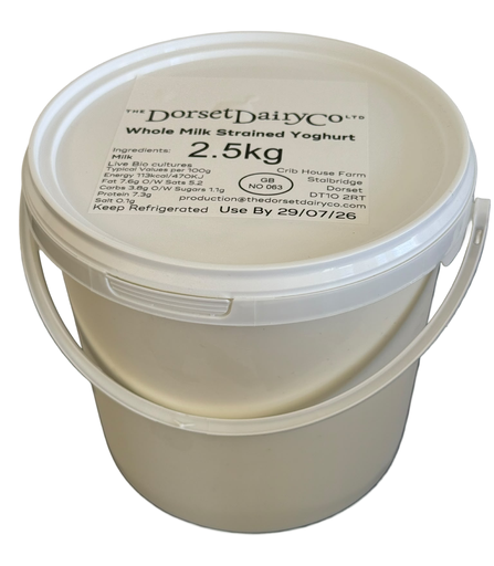 [17285] [PRE ORDER] The Dorset Dairy Co Natural Strained Yogurt - Whole Milk 2.5kg