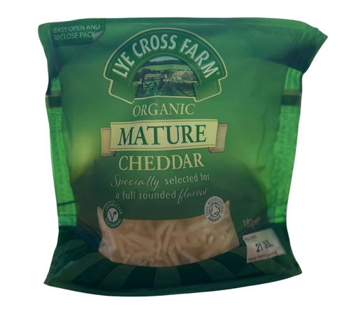 [17251] Lye Cross Organic Cheddar - Grated Mature 180g