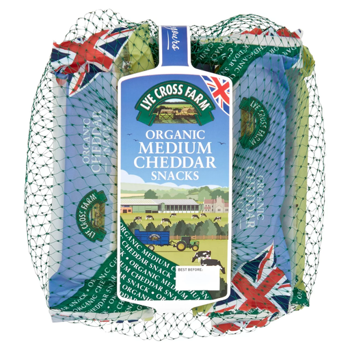 [17252] Lye Cross Organic Stick Snack - MPK Medium Cheddar (5x20g)