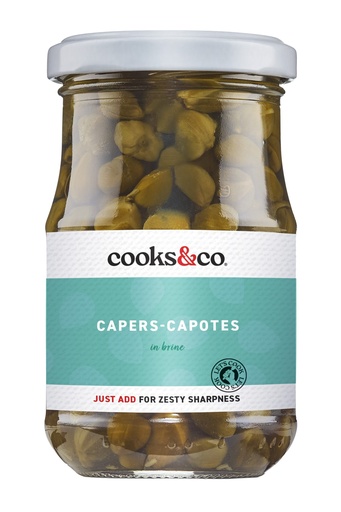 [17318] Cooks and Co Veg Jar - Capers Capotes in Brine X 6 X 198g