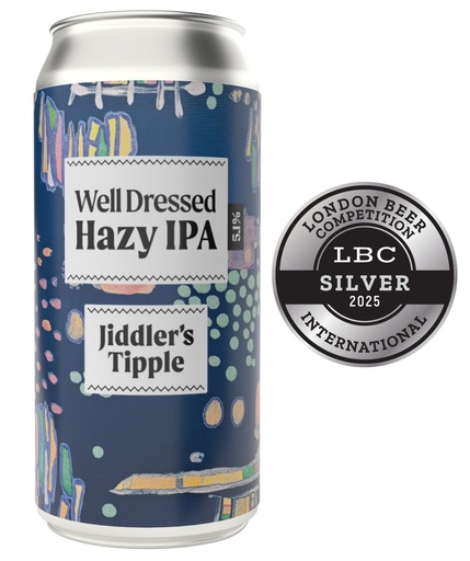 [17335] [15% OFF] Jiddlers Tipple Beer - Well Dressed Hazy IPA 5.1% X 12 X 440ml
