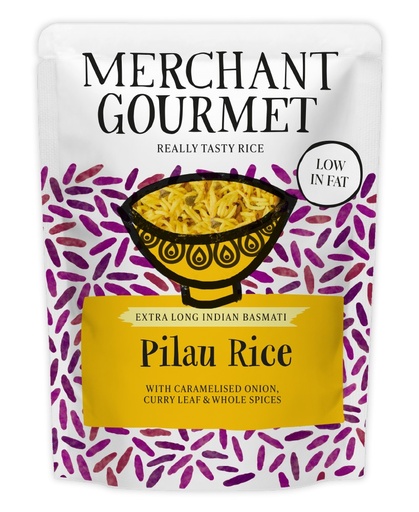 [17380] Merchant Gourmet Microwaveable Rice - Pilau Basmati X 6 X 250g