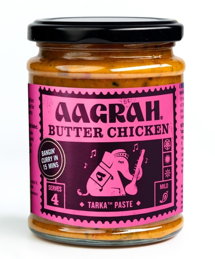 [17324] Aagrah Cooking Sauce - Butter Chicken Tarka X 6 X 270g