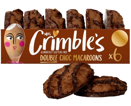 [17072] Mrs Crimbles Macaroons - Double Chocolate 6pc 195g