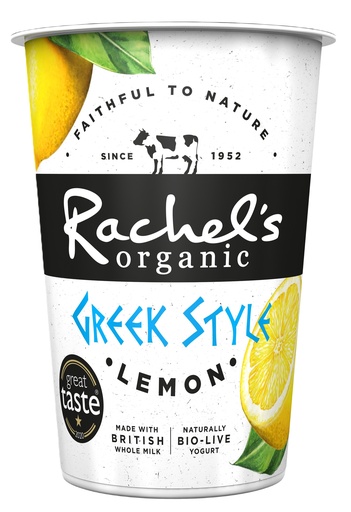 [17245] Rachels Organic Greek Style Yoghurt - LARGE Lemon 450g