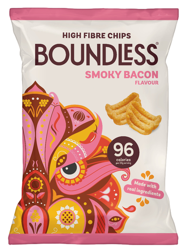 [17497] Boundless Chips - LARGE Smoky Bacon X 10 X 80g