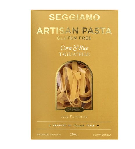 [17373] Seggiano Organic Gluten Free Artisan Pasta - Corn and Rice Tagliatelle X 6 X 250g