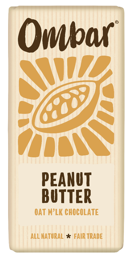 [17599] Ombar Vegan Chocolate - MEDIUM Oat Milk Peanut Butter X 10 X 70g