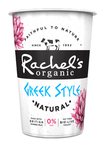 [17690] Rachels Organic Greek Style Yogurt - LARGE Low Fat Natural 450g
