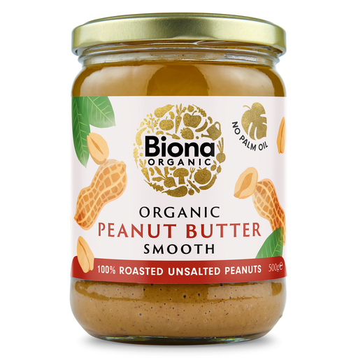 [17624] Biona Organic Peanut Butter - Smooth X 6 X 500g