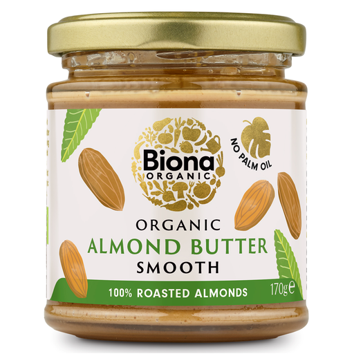 [17627] Biona Organic Almond Butter - Smooth X 8 X 170g