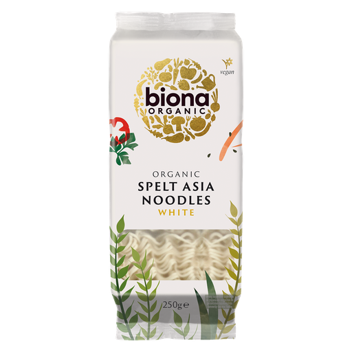 [17630] Biona Organic Spelt Noodles - White X 8 X 250g