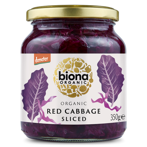 [17636] Biona Organic Veg Jar - Sliced Red Cabbage X 6 X 350g