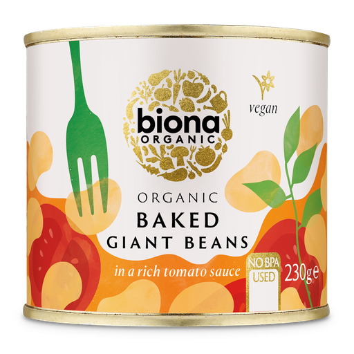 [17659] Biona Organic Baked Beans - Giant in Tomato Sauce X 6 X 230g