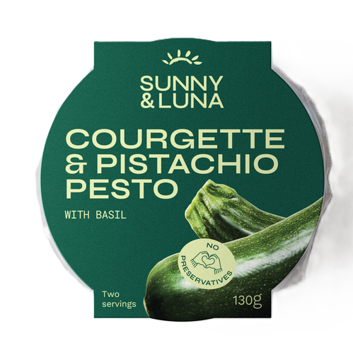 [17542] [15% OFF] Sunny and Luna Pesto - Courgette and Pistachio with Basil 130g