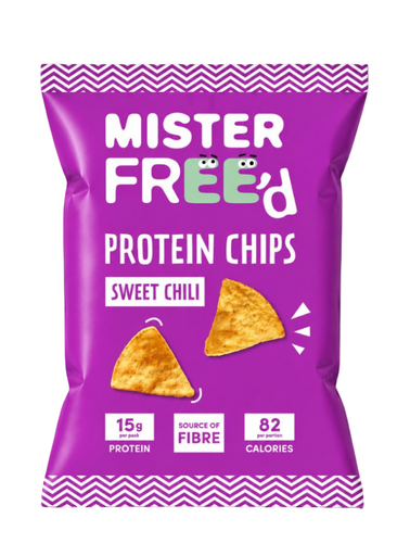 [17563] Mister Freed High Protein Tortilla Chips - SMALL Sweet Chilli X 10 X 65g