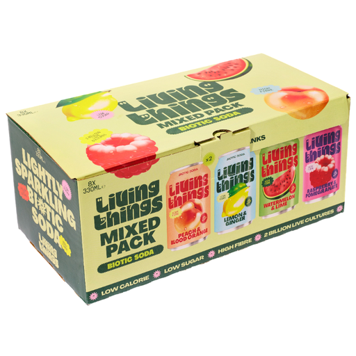 [17653] Living Things Soda - Mixed (8 X 330ml)