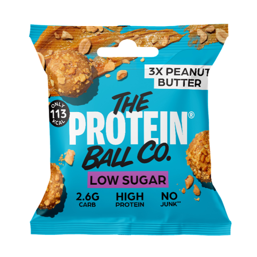 [17515] The Protein Ball Co Low Sugar Ball - Peanut Butter X 10 X 25g