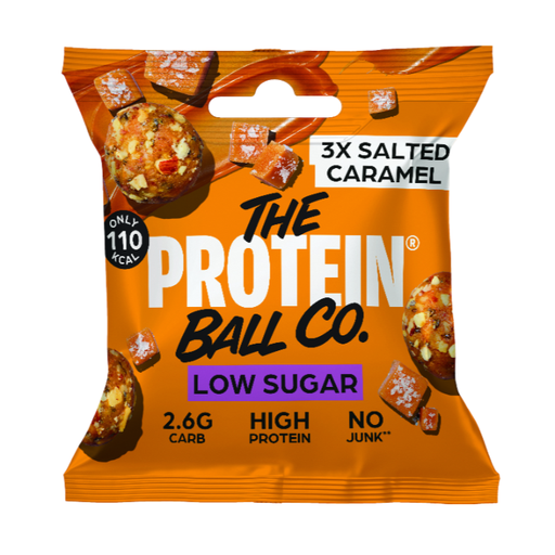 [17517] The Protein Ball Co Low Sugar Ball - Salted Caramel X 10 X 25g