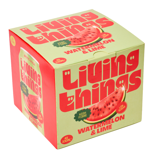 [17775] Living Things Soda - MPK Watermelon and Lime X 6 X (4x330ml)