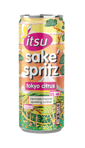 [17723] [20% OFF] Itsu RTD Sake Spritz - Tokyo Citrus 5% ABV X 12 X 250ml
