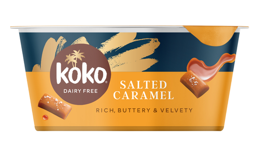 [17750] Koko Dairy Free Coconut Yoghurt - Luxury Salted Caramel 150g