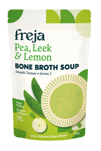 [17699] Freja Bone Broth Soup - Pea Leek and Lemon X 6 X 560g