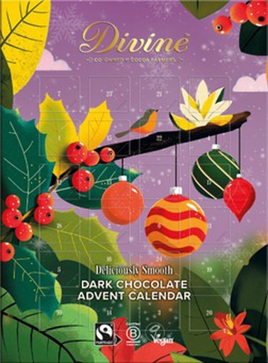 [17798] Divine Advent Calendar XMAS - DARK Chocolate 85g